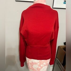 Anthropologie Vibrant Red Sweater.